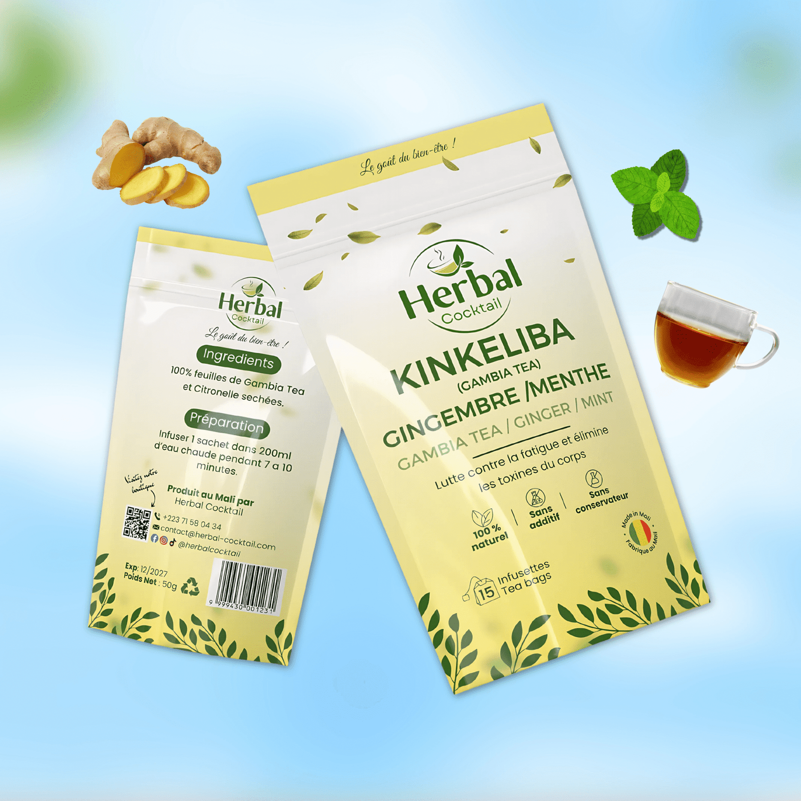 Kinkeliba, Gingembre & Menthe