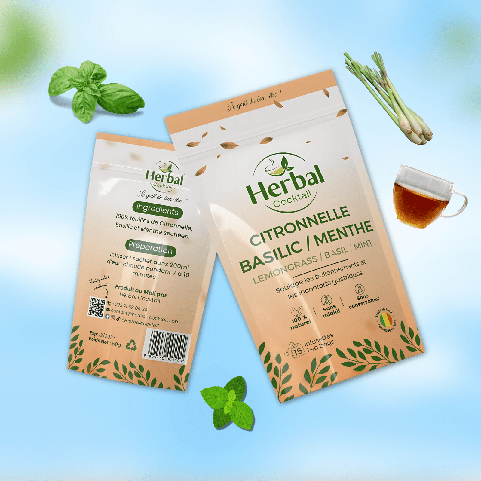 Citronnelle, Basilic & Menthe